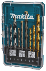 Набор сверл по камню, дереву и металлу, 9 шт Makita D-71962