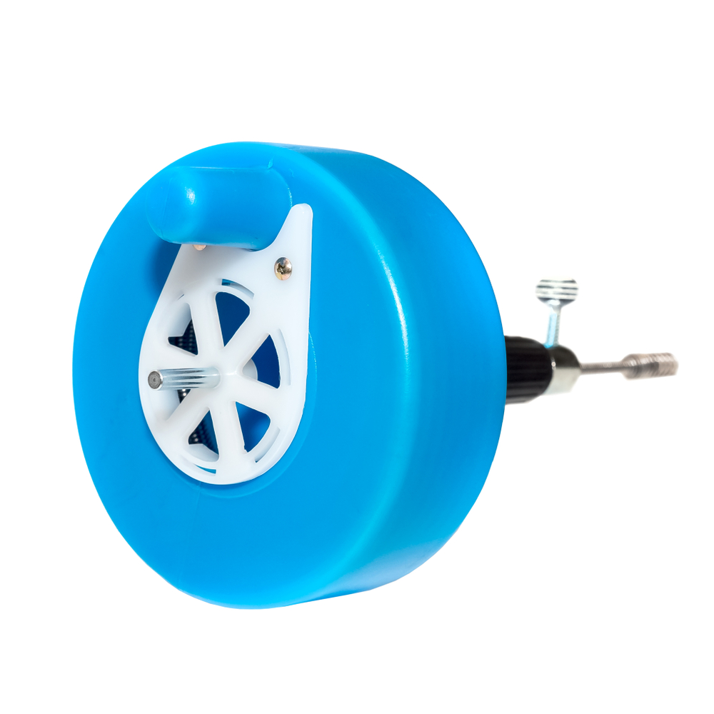 Вертушка Крокочист 6х7,6 нейлоновый барабан, с подключением шуруповерта