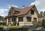 Угол желоба 135˚ Premium, шоколад