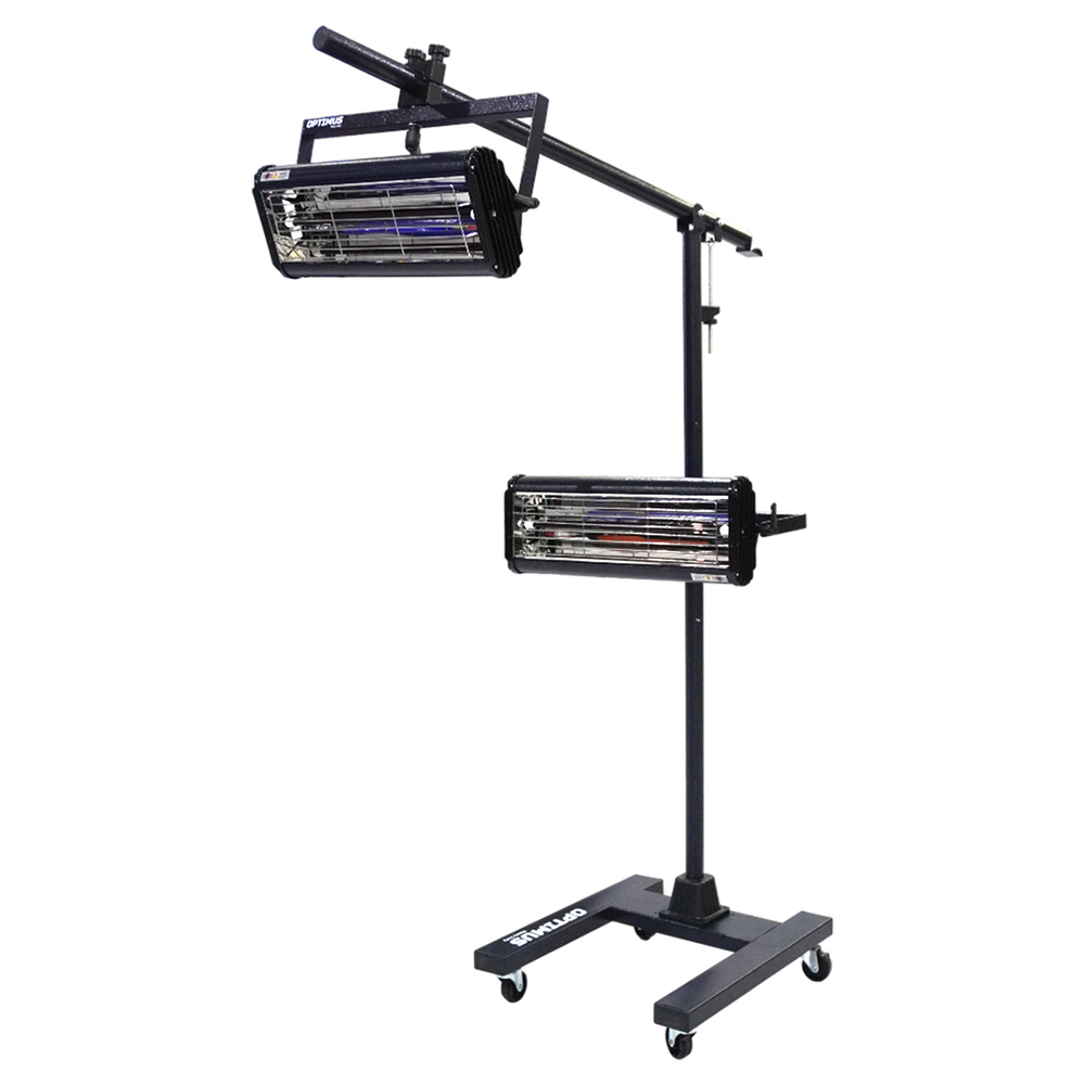OPT-F22 Двухкассетная мобильная ИК сушка на двухсекционной стойке