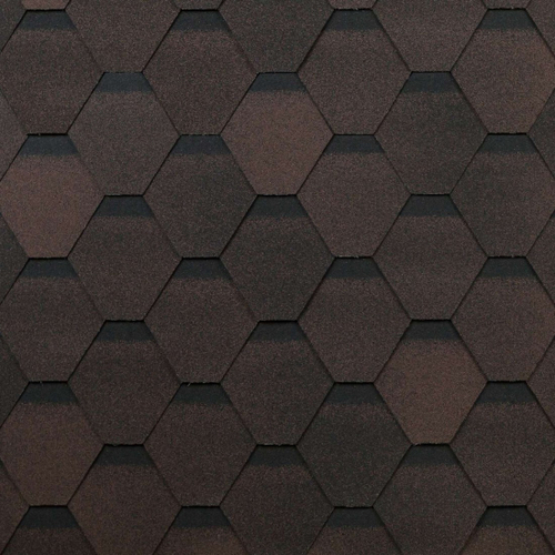 Гибкая черепица ТехноНиколь Shinglas Оптима Коричневый, 3 м2/упак