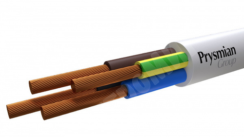 Провод гибкий ПВСнг(А)-LS 4х6 белый ГОСТ 7399-97 РЭК-PRYSMIAN