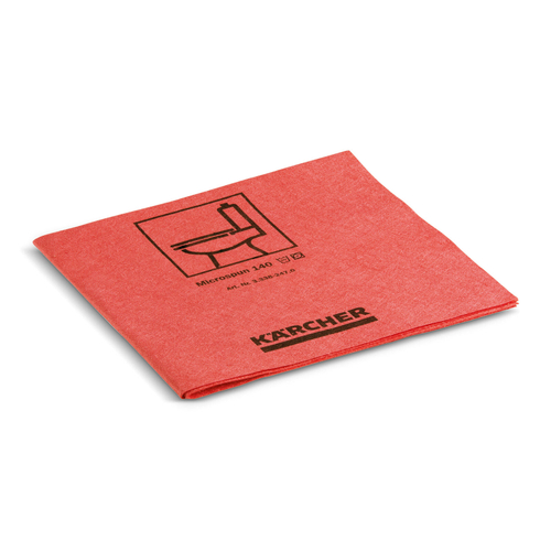 Салфетки из микроволокна MICROSPUN красные, 10 шт