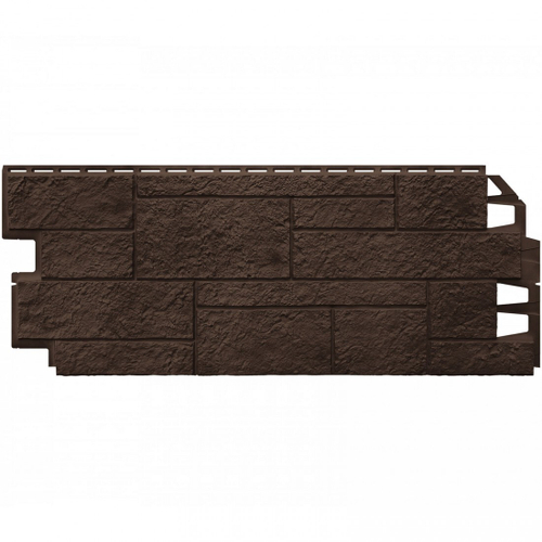 Панель фасадная ТехноНиколь Оптима Песчаник темно-коричневый 1128х441 мм (0,42 м2), 10 шт/упак