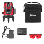 Лазерный уровень MXL RED, 30 м, красный луч, акк. Li 2400 mAh, сумка, резьба 5/8" MTX