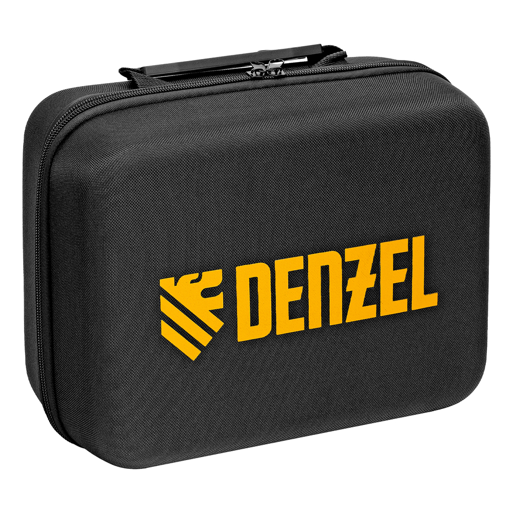 Лазерный уровень мультипризменный DLV-360-3C, 30 м, зеленый луч, Li-Ion 2,4 Aч, кейс// Denzel