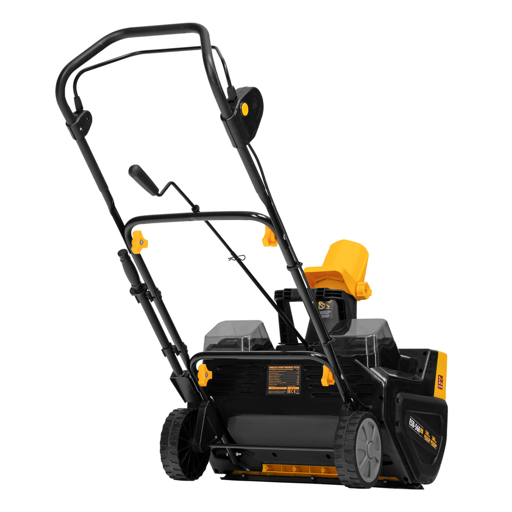 Снегоуборочная машина аккумуляторная, ESB-560Li, 560 мм, 40В, 2 АКБ 5 Ач, ЗУ, метал. шнек Denzel