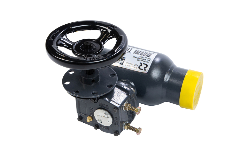 Ридан RJIP Premium 065N0141R — Кран шаровой WW DN100 PN25 WG (приварной, с редуктором, стандартный проход)