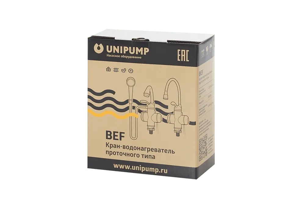Проточный кран-водонагреватель UNIPUMP BEF-012-02