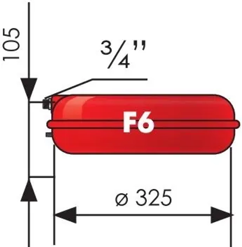 Расширительный бак Джилекс 6F 3 бар 7706