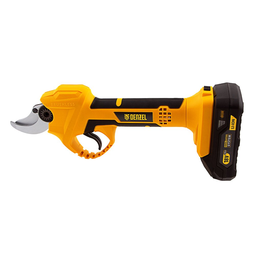 Секатор аккумуляторный CP-30,  18В Li-Ion Denzel