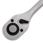 Ключ-трещотка 1/2", CrV, 72 зуба, с быстрым сбросом, матовый хром Stels
