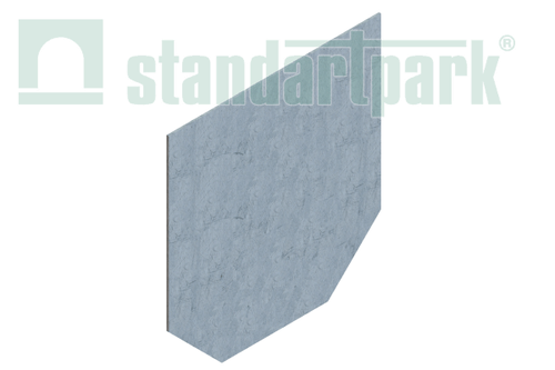 Заглушка торцевая стальная к лоткам бетонным 40676, 40671, 40671.4