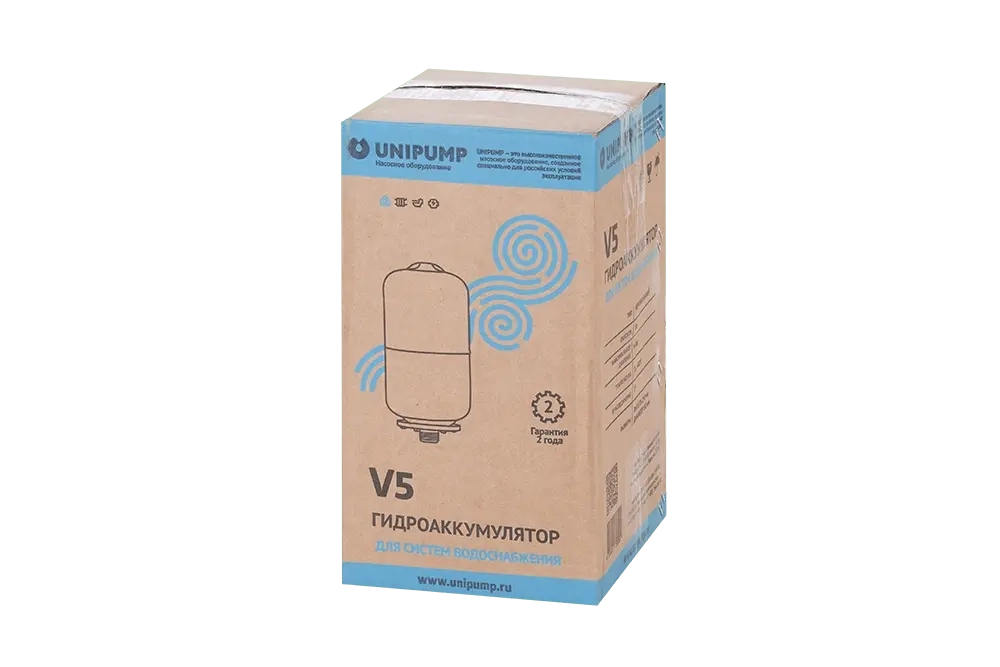Гидроаккумулятор UNIPUMP 5л вертикальный