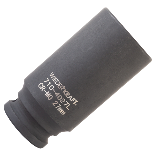 WDK-710-4027L Головка торцевая ударная глубокая 1/2", 6 гр. 27 мм.