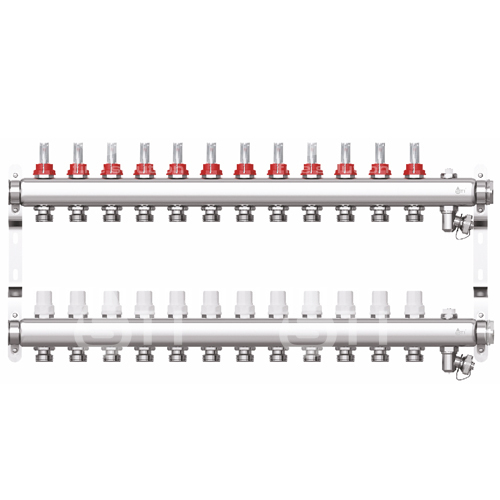 Коллекторная группа STI СМ12F в сборе с расходомерами (12 вых.)