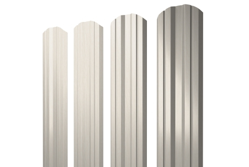 Штакетник Twin фигурный 0,45 Print Elite Milky Wood TwinColor