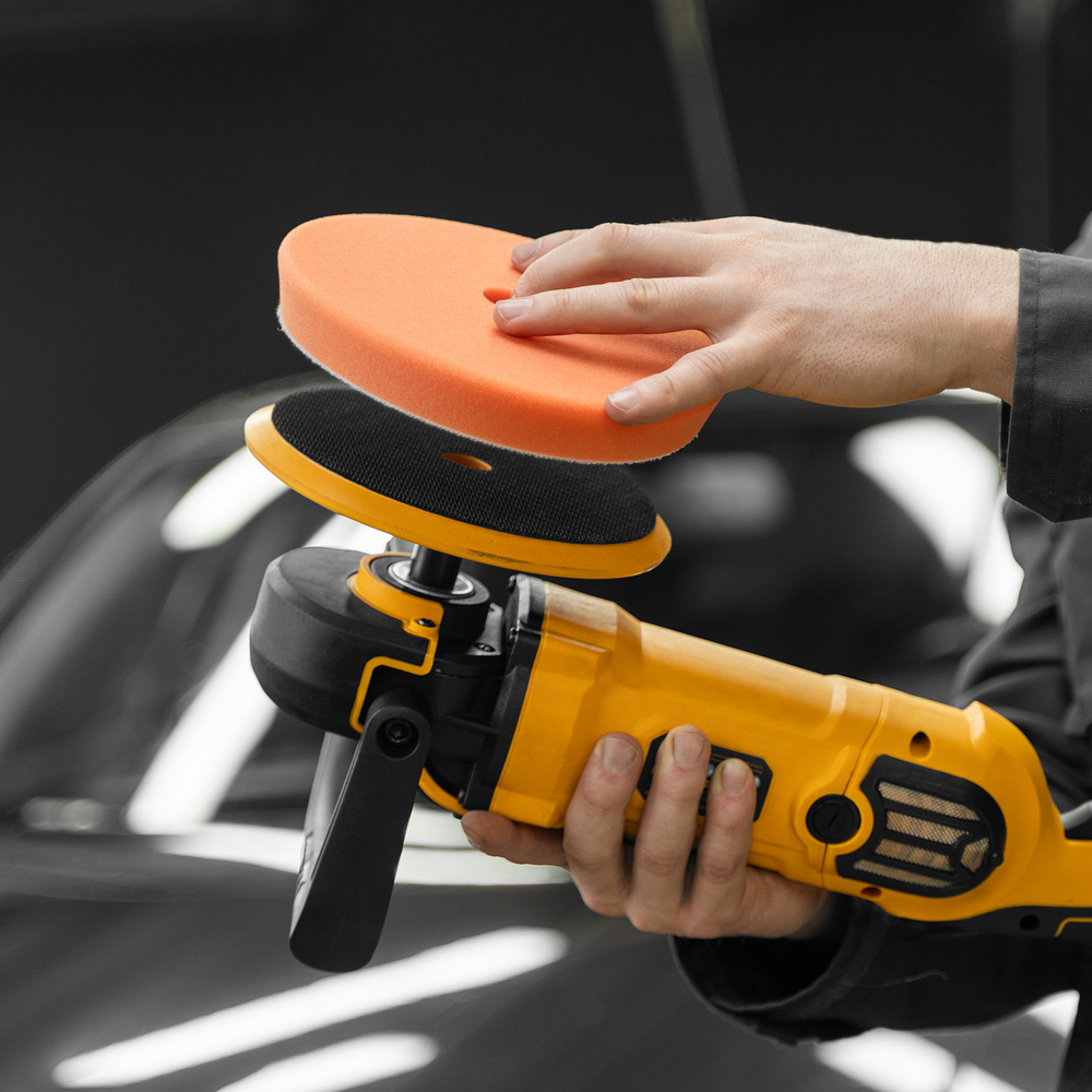 Машина полировальная CP-180, 1400 Вт, 180 мм, 0-3000 об/мин Denzel