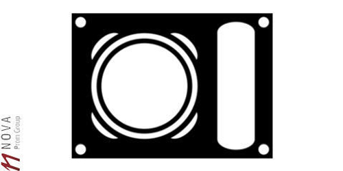 Плита покрывная "Ecoosmose" металлическая 310х450 (D=120, D=140)