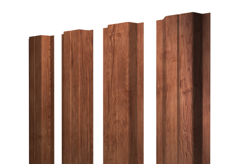 Штакетник П-образный A с прямым резом 0,45 Print Premium Rowan Fresh TwinColor