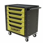 Gt5.yell Тележка инструментальная Garopt 5 ящиков ЖЕЛТАЯ, Серия "Low-cost"