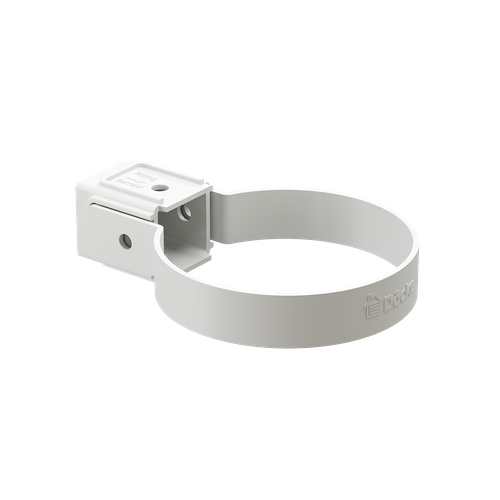 Хомут универсальный для водосточной трубы Standard, белый
