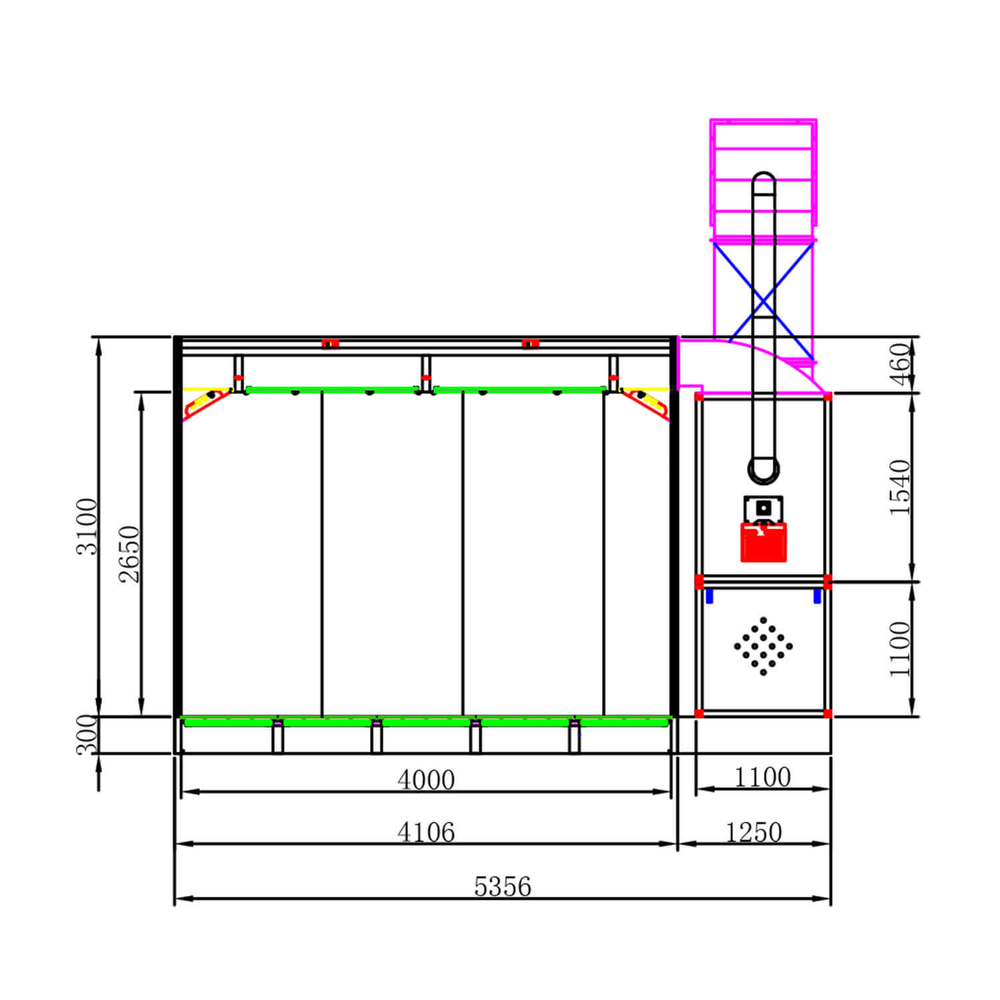 WDK-210 Окрасочно-сушильная камера