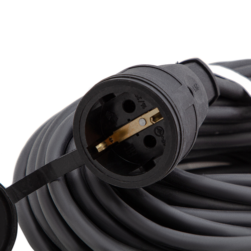 Удлинитель силовой 20 м, 16 А, тип УХз16, КГ 3 x 2.5 мм, 1 розетка, Россия Сибртех