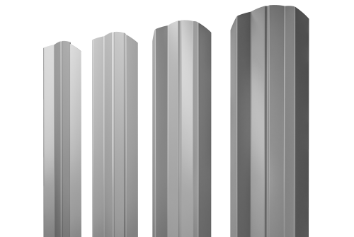 Штакетник М-образный А фигурный 0,45 Drap TX RAL 7004 сигнальный серый