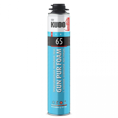Пена монтажная профессиональная Kudo HOME 65 всесезонная 1000 мл, шт