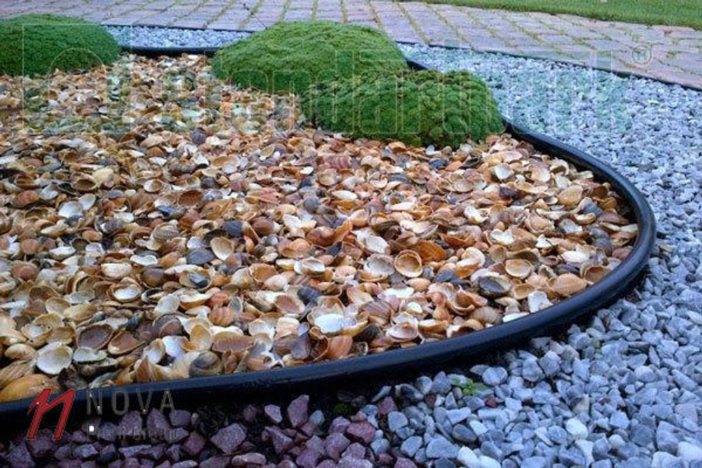 Садовый бордюр "Канта" (модернизированный Кантри) коричневый