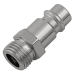 Ниппель универсальный быстросъемный ("папа") 1/4, внешняя резьба, 2 шт, Stels