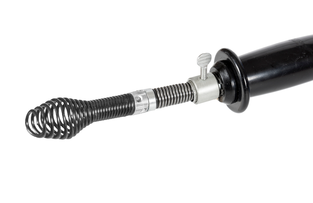 КРОКОЧИСТ Вертушка для удаления засоров в трубах до Ф76 мм до 12 м, метал барабан, Т-замок,4 насадки