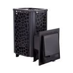 Печь для бани Сталь-Мастер HARD 30М Хохлома Панорама 2025 со стеклом закр каменка дровяная