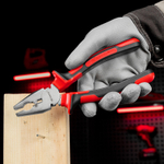 Плоскогубцы Nickel, никелированные 200 мм, двухкомпонентные рукоятки Matrix