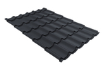Металлочерепица классик Grand Line 0,5 PurPro Matt 275 RAL 7024 мокрый асфальт