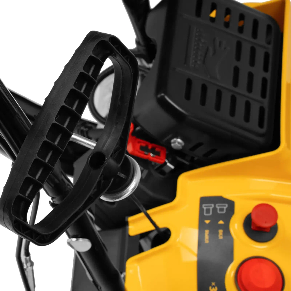 Бензиновая снегоуборочная машина SB 460 Sled, 99cc, лыжи ручной старт// Denzel