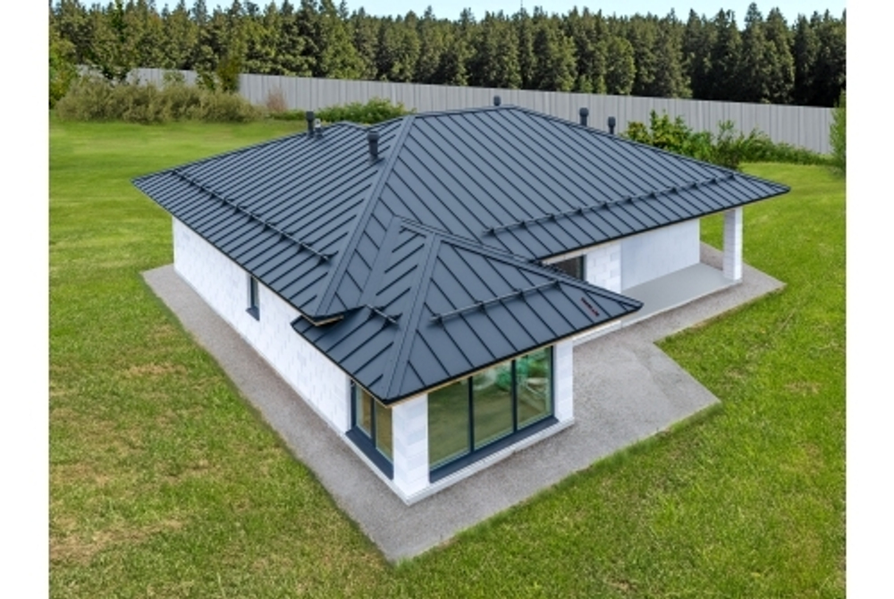 Кликфальц Pro Grand Line 0,5 Satin Matt с пленкой на замках RAL 7024 мокрый асфальт