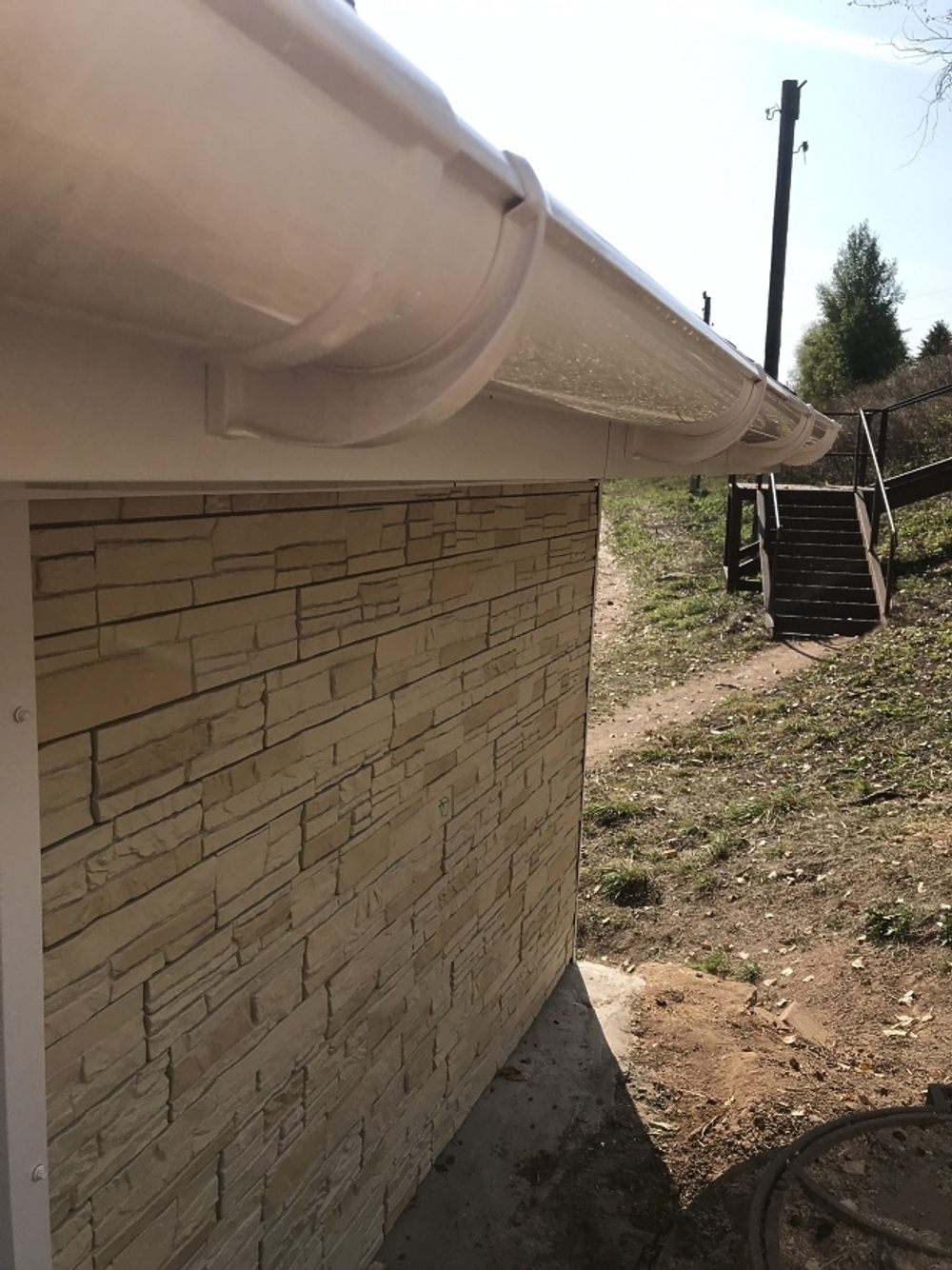 Труба водосточная 3 м Lux, пломбир