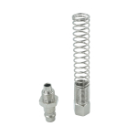 OPT-730PPS Штуцер быстроразъемного соединения пневматического с пружинкой, резьба  3/8"