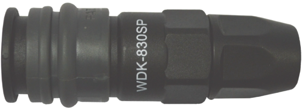 WDK-840SP Композитное пневматическое быстроразъёмное соединение с креплением шланга, диаметр 8/12мм