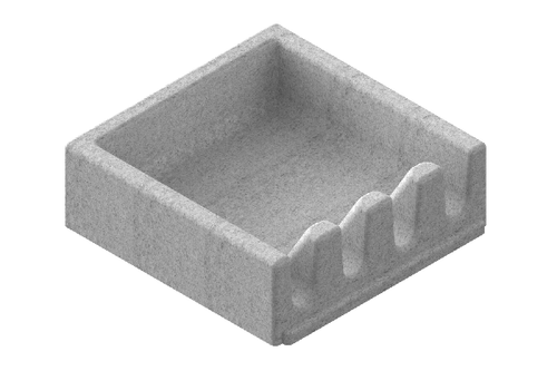 Начальный модуль 150х150 серый