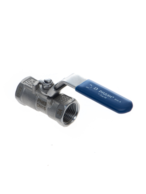 Ридан BVS-R 082X4604R — Шаровый кран резьбовой DN25 PN63, с рукояткой, корпус — коррозионностойкая сталь, шар — коррозионностойкая сталь AISI316; уплотнение по шару R-PTFE (15% C)