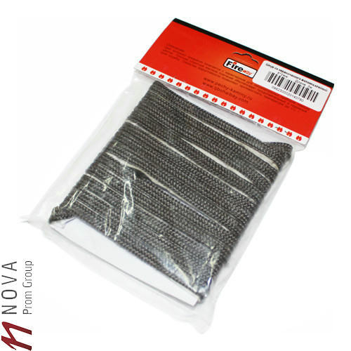 Шнур уплотнительный из керамического волокна, 8мм, L=3м, самоклеющийся, FireWay