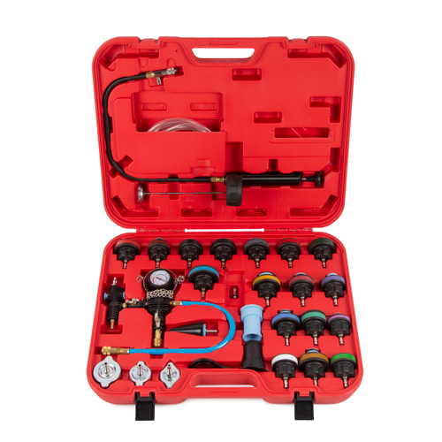 WDK-214310 Набор для проверки герметичности системы охлаждения, 28 предметов