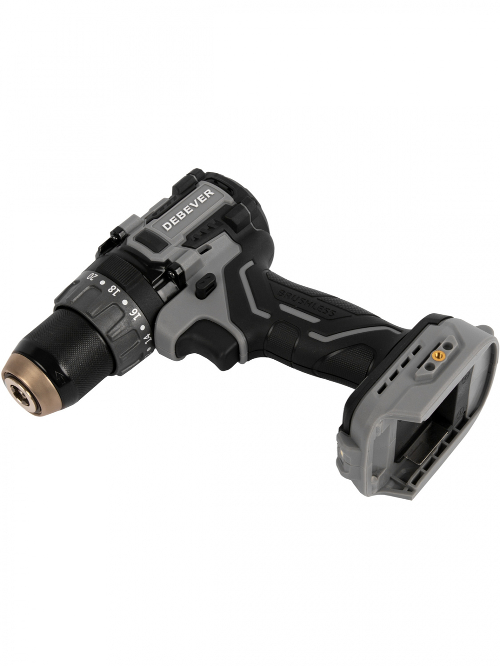 DBE-7332C Дрель-шуруповерт аккумуляторная DeBever бесщеточная, ударная, 85Nm, 20+3, 13мм, 20В