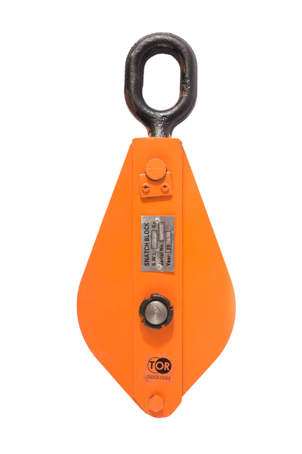 Блок монтажный однорольный с ушком TOR 2 т с откидной щекой