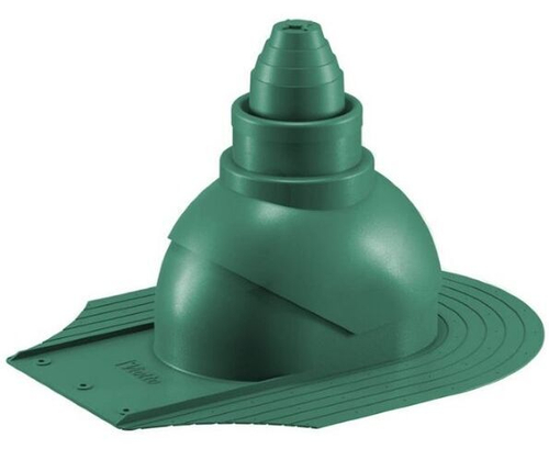 Антенный выход для мягкой кровли при монтаже 335\250\292 зеленый мох RAL 6005