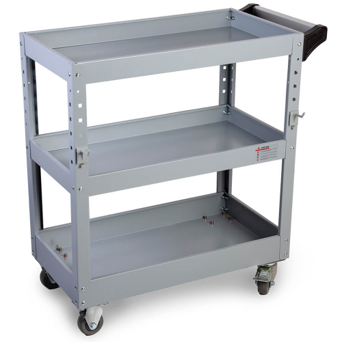 WDK-903B Тележка инструментальная открытая, 3 полки