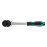 Ключ-трещотка 3/8", CrV, 72 зуба, с быстрым сбросом, матовый хром Stels